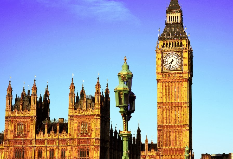 Relógio Big Ben em Londres na Inglaterra