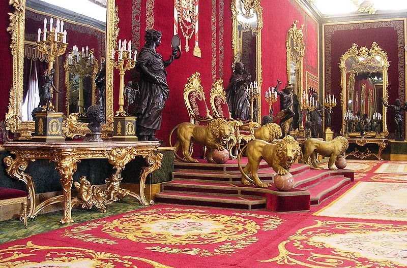 Interior do Palácio Real de Madrid