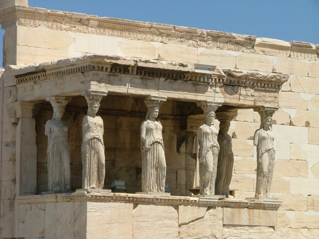 Templo Erecteion em Atenas na Grécia