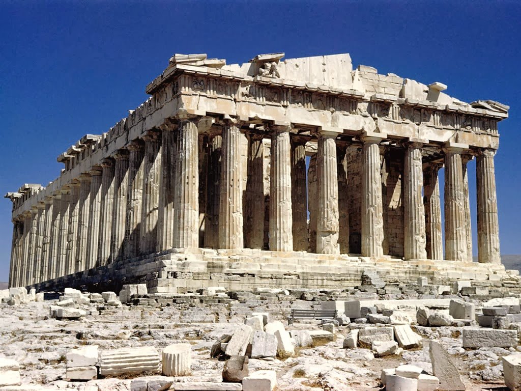 Pártenon em Atenas na Grécia