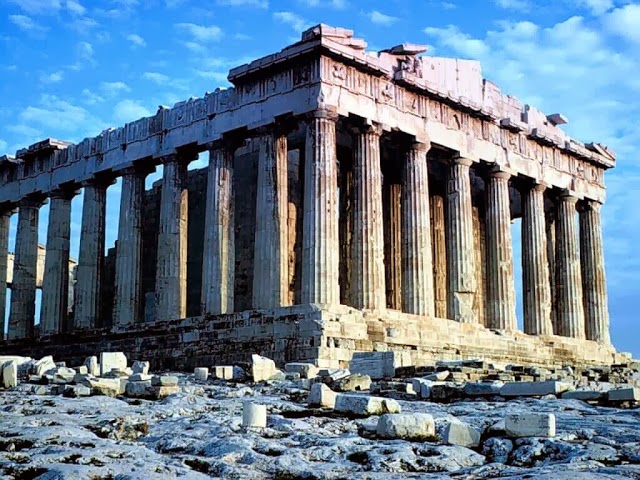 Templo Pártenon em Atenas na Grécia