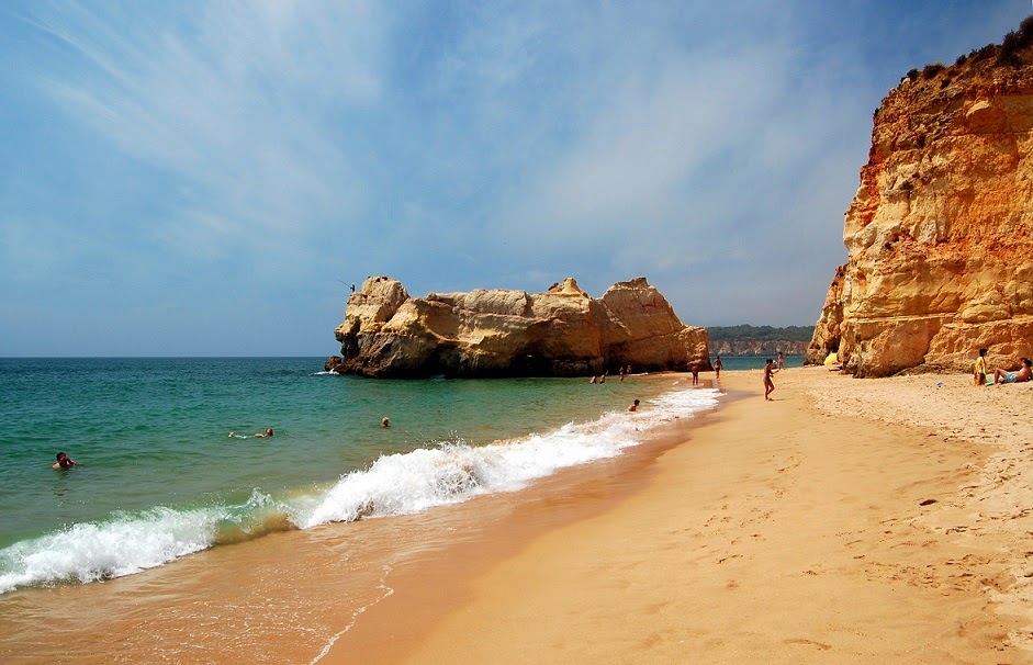 Praia da Rocha em Algarve 