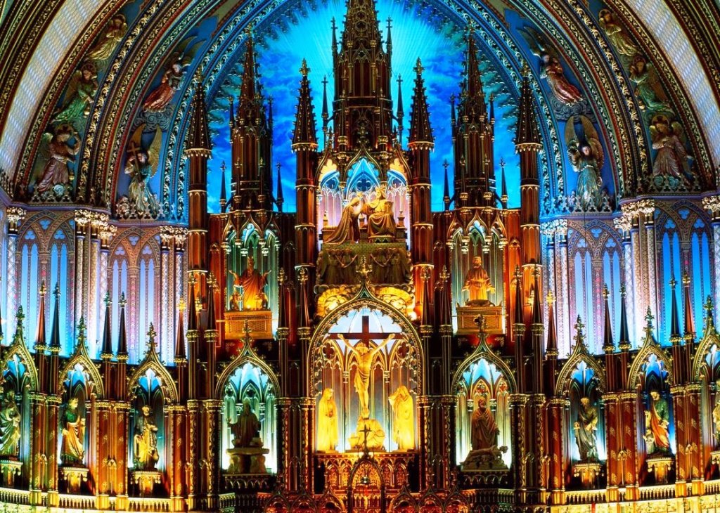 Altar da Catedral de Notre Dame em Paris