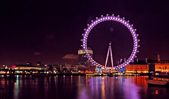 Roda gigante London Eye em Londres na Inglaterra