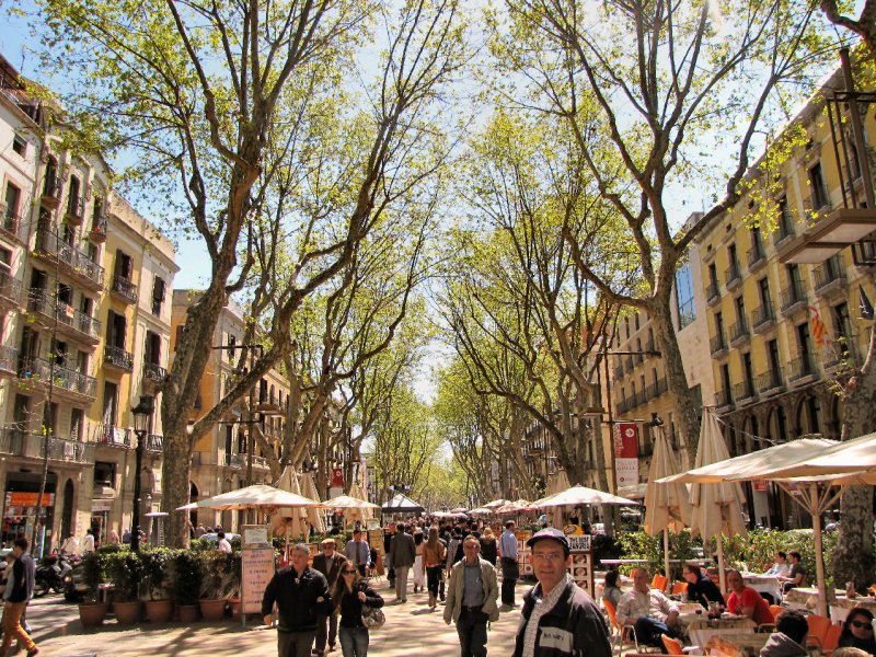Rua La Rambla em Barcelona | Espanha