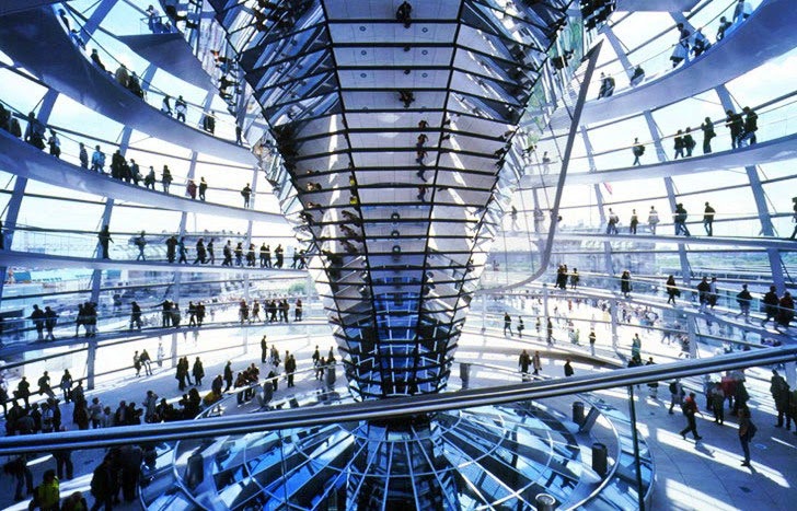 Prédio Reichstag em Berlim | Interior