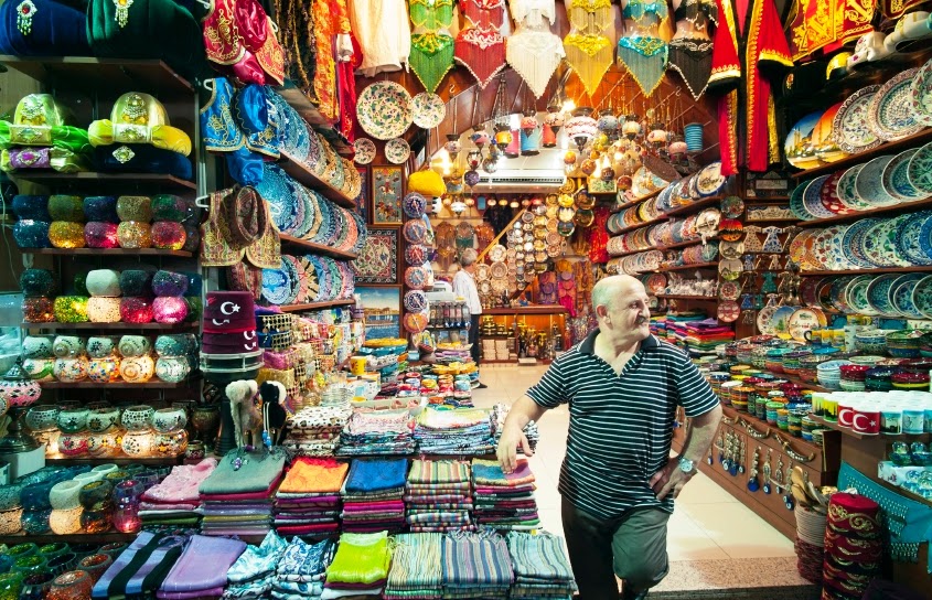Loja no Grande Bazar de Istambul 