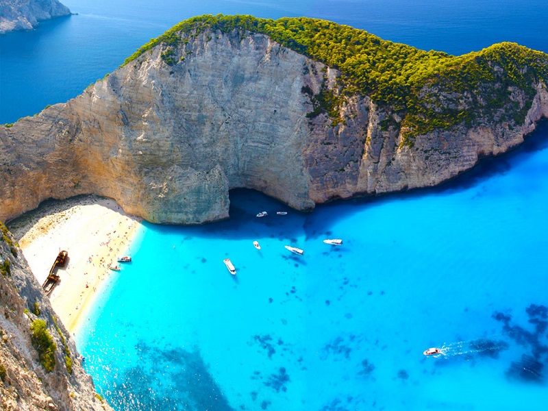 Ilha de Zaquintos na Grécia