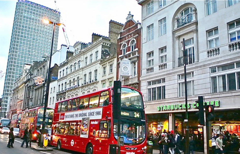 Rua Oxford Street em Londres