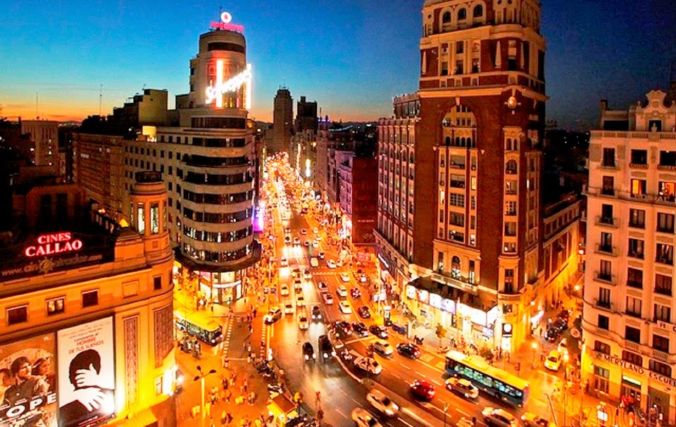 Gran Via em Madri