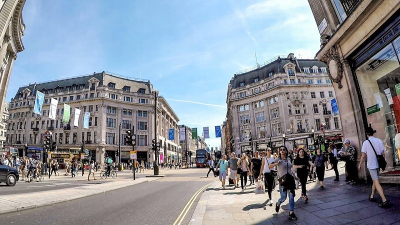 Rua Oxford Street em Londres | Inglaterra