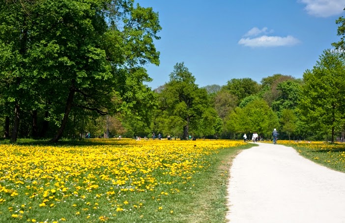 Parque English Garden em Munique