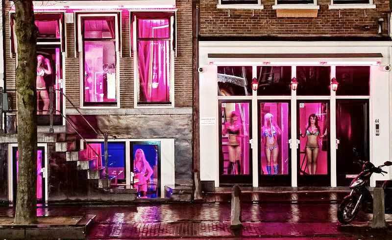 Vitrine do Red Light District em Amsterdam