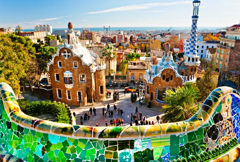 Parque Guell em Barcelona