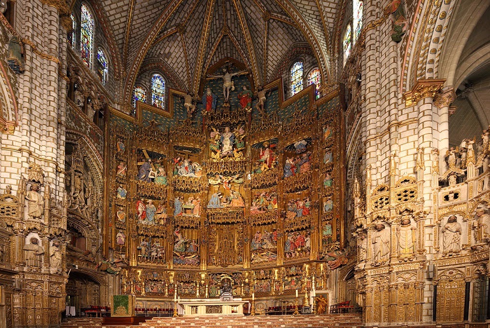Altar da Catedral de Toledo na Espanha