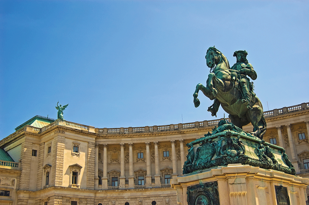 Praça Heldenplatz em Viena