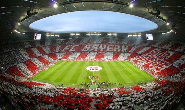 Interior do estádio do FC Bayern de Munique
