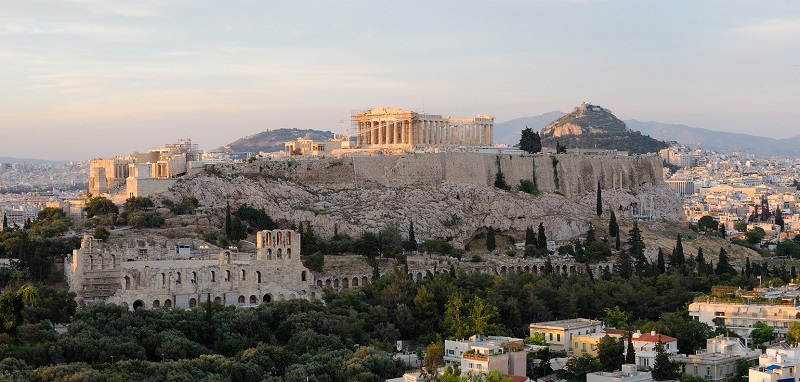 Cidade de Atenas na Grécia