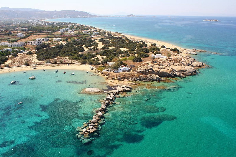 Vista da ilha de Naxos na Grécia