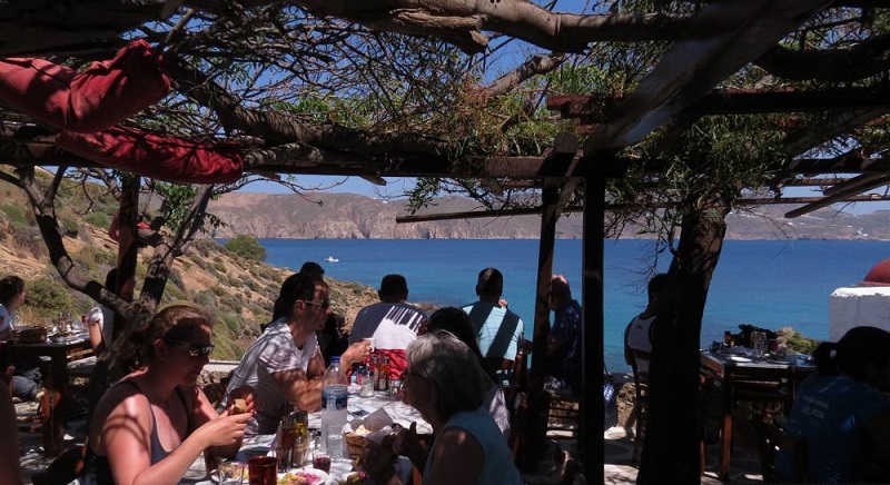 Kikis Taverna na ilha de Mykonos