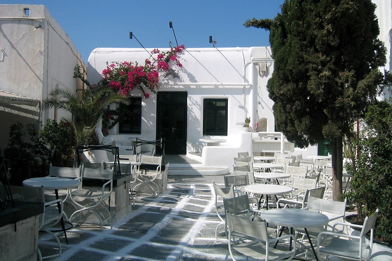 Astra Bar na ilha de Mykonos