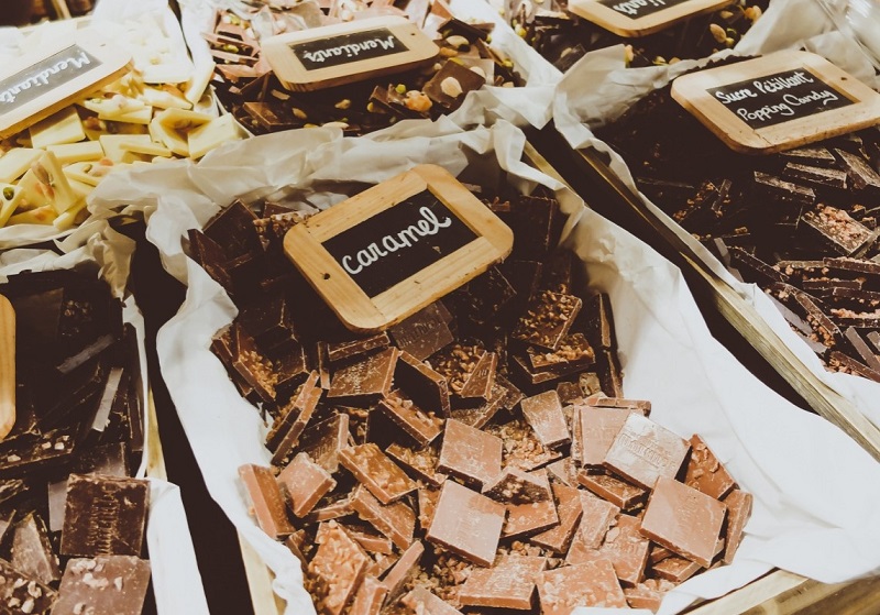 Chocolate vendido em Bruxelas