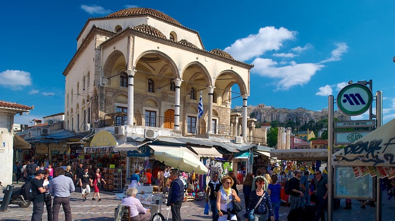 Mercado Monastiraki em Atenas