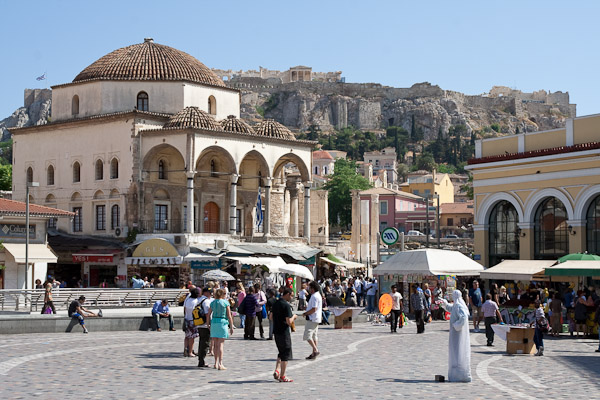 Mercado Monastiraki em Atenas