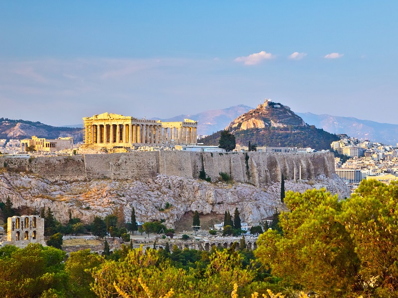 Cidade de Atenas na Grécia