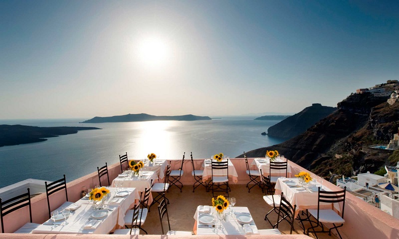 Restaurantes na ilha de Santorini | Grécia