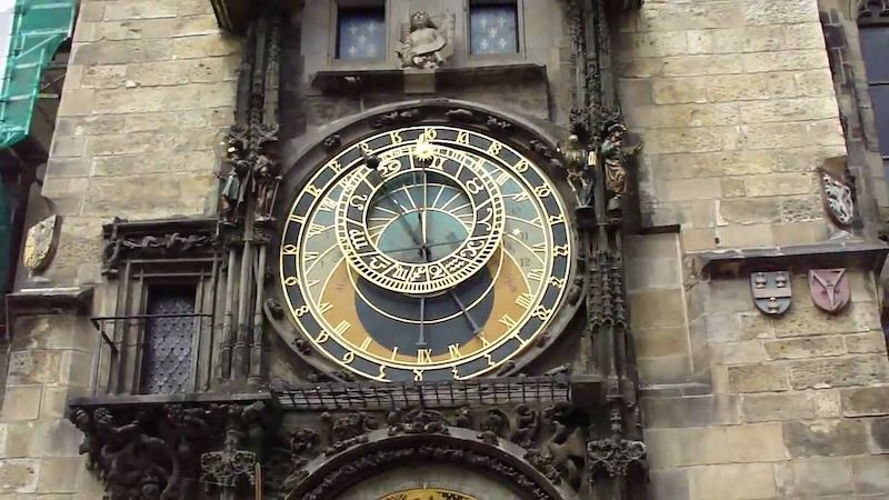 Torre do relógio astronômico em Praga