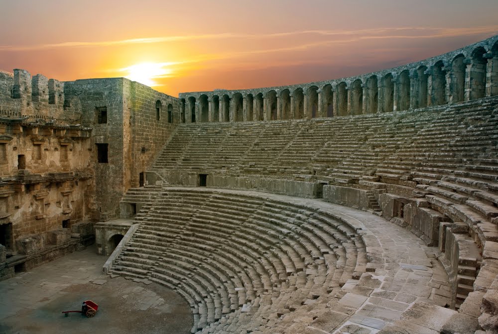 Teatro de Aspendos em Antália na Turquia