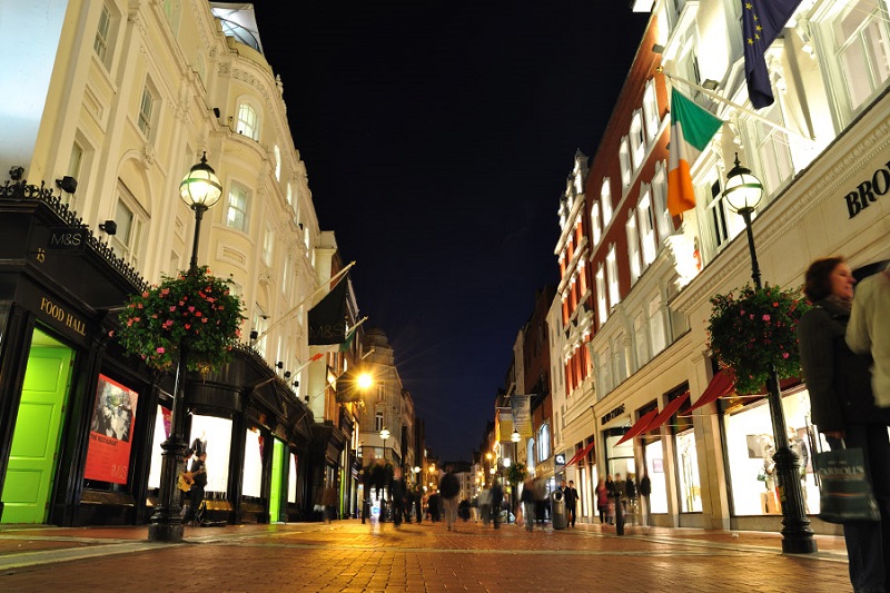 Grafton Street em Dublin