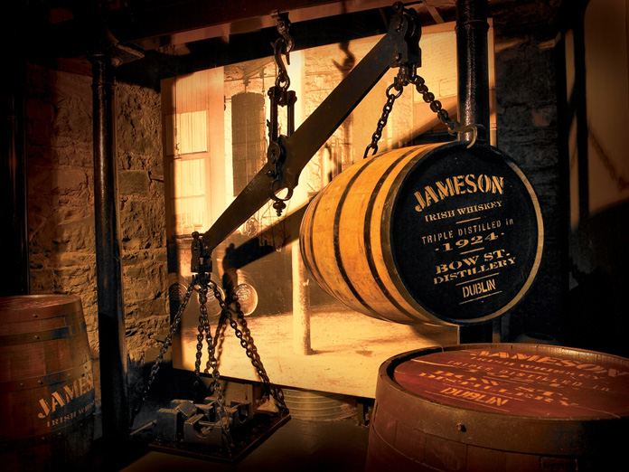 Interior da Destilaria Old Jameson
