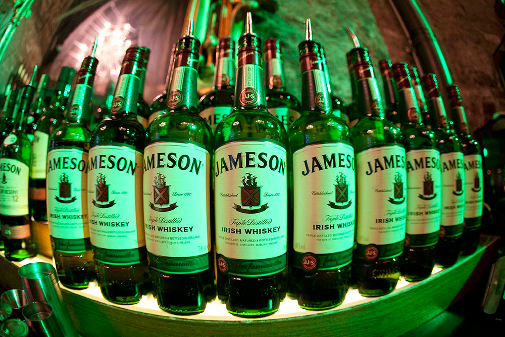 Bebidas da Destilaria Old Jameson