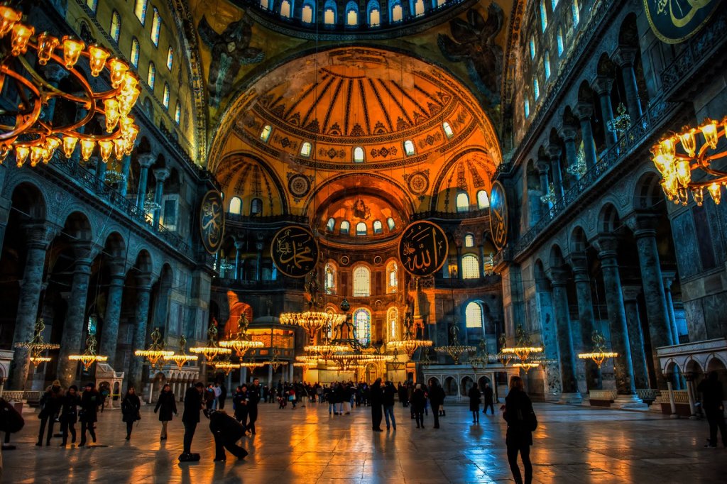 Basílica Santa Sofia em Istambul na Turquia