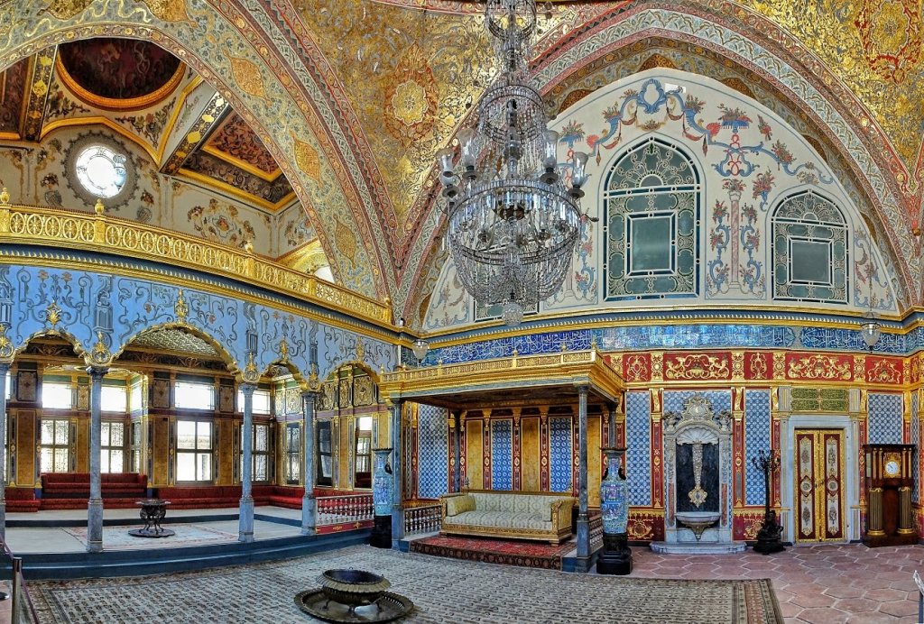 Interior do Palácio Topkapi em Istambul