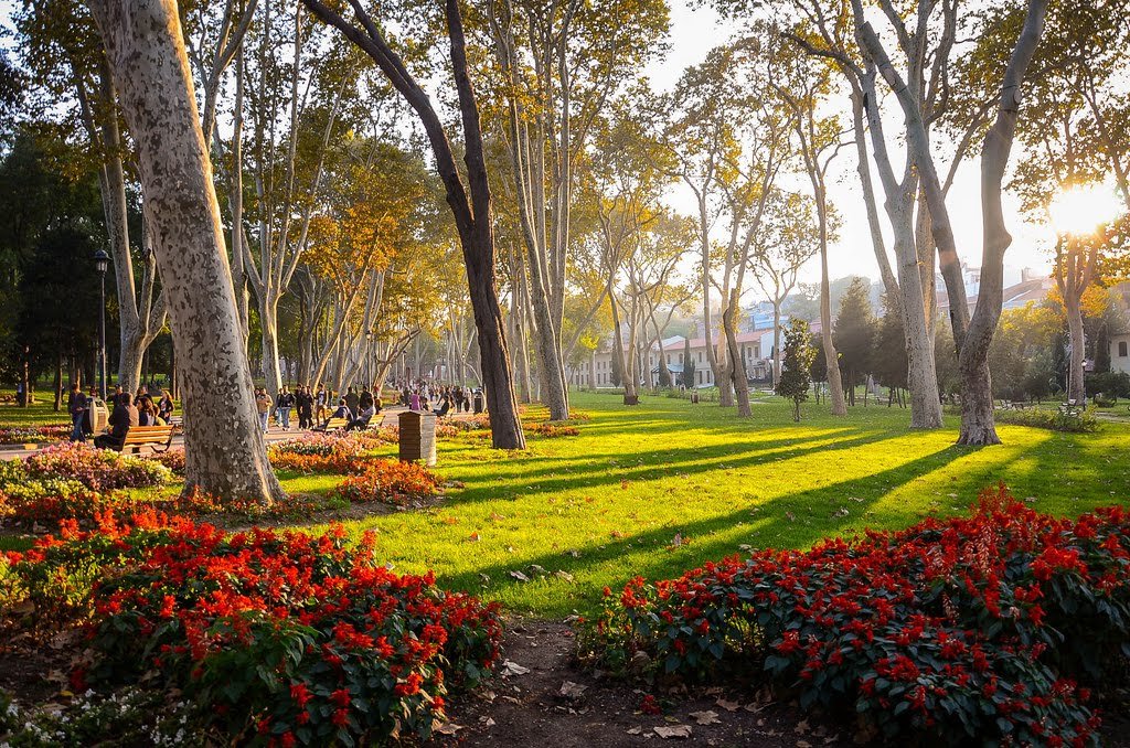 Parque Gülhane em Istambul na Turquia