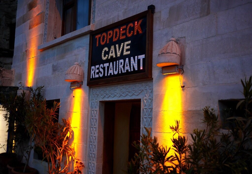 Restaurante Topdeck Cave na Capadócia