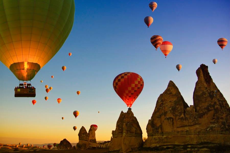 Voo de balão na Capadócia na Turquia